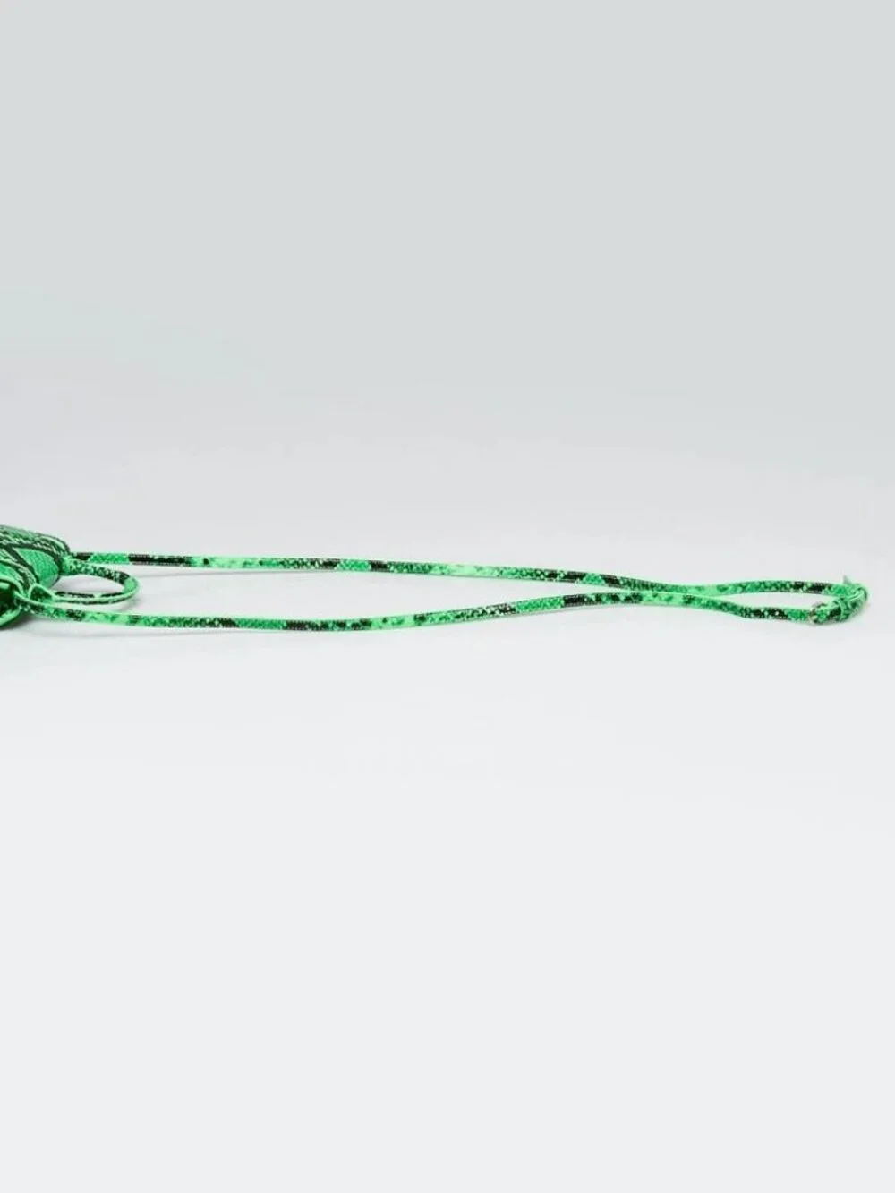 Balenciaga Green/Black Faux Python Leather Hourglass Mini Top Handle Bag - Picture 9 of 11